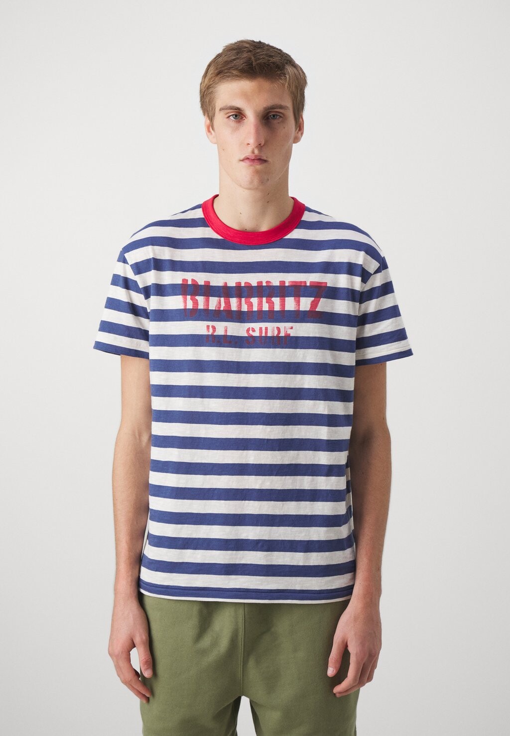 

Футболка с принтом SHORT SLEEVE Polo Ralph Lauren, цвет light navy multi