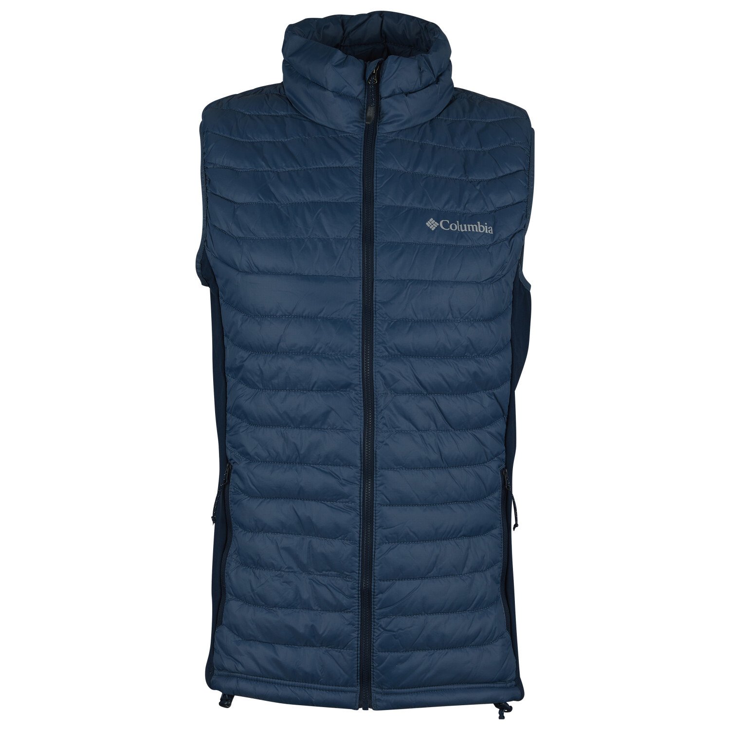 

Жилет из синтетического волокна Columbia Powder Pass Vest, цвет Dark Mountain/Collegiate Navy