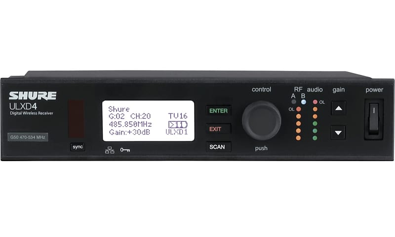 Микрофон Shure ULXD4=-G50 приемник для радиосистемы shure fp5 l4e