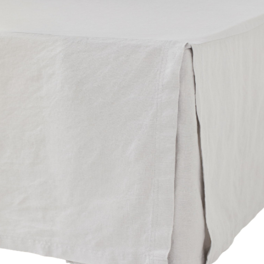 Подзор для кровати H&M Home Linen-blend, светло-серый