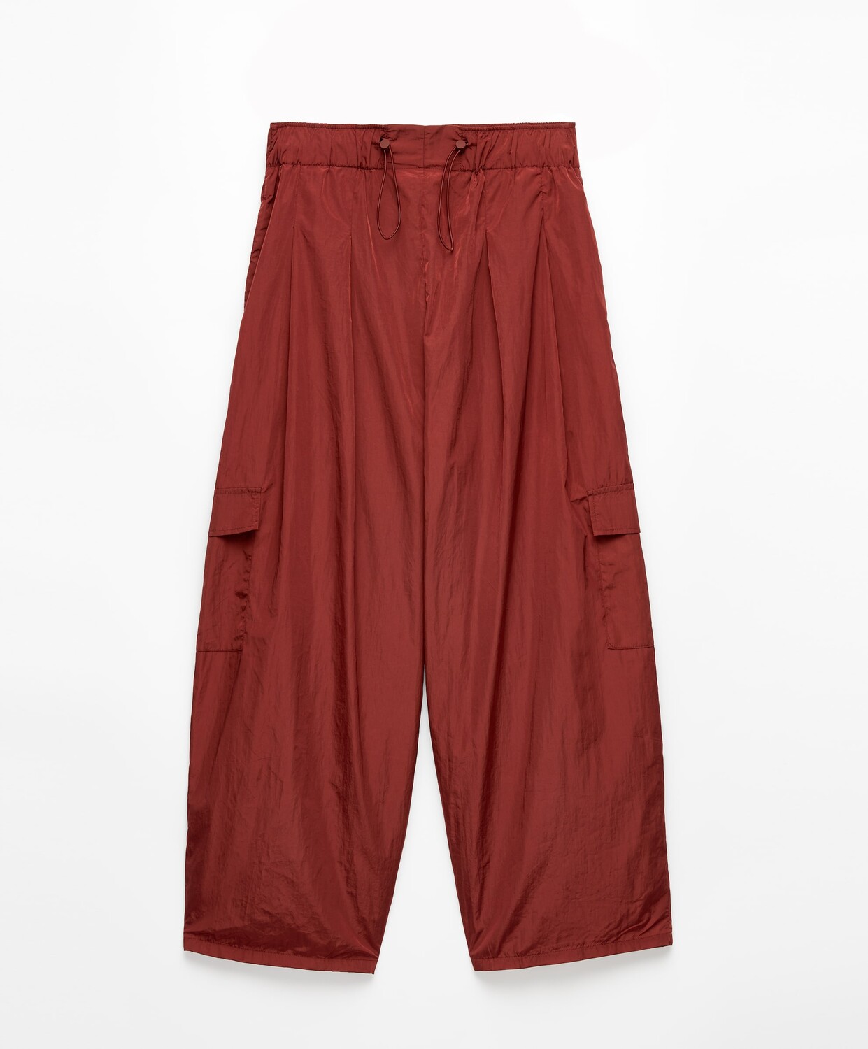 

Брюки карго Oysho Wide-leg, красный