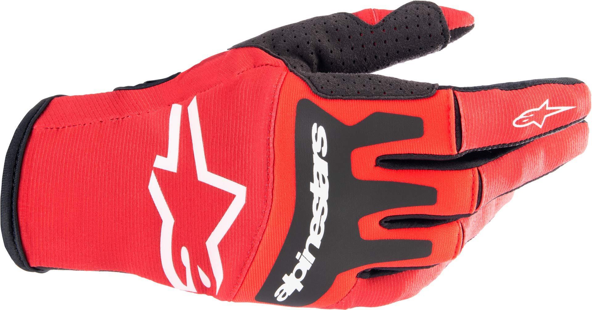 Перчатки для мотокросса Alpinestars Techstar, черный/красный перчатки для мма boybo wings цвет черный красный размер s 7743474