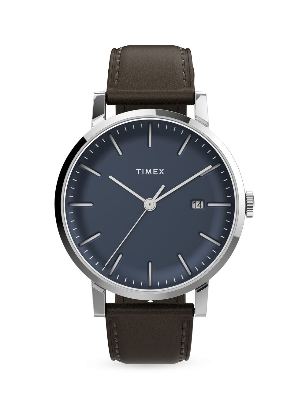

Часы Chicago с кожаным ремешком Timex, коричневый