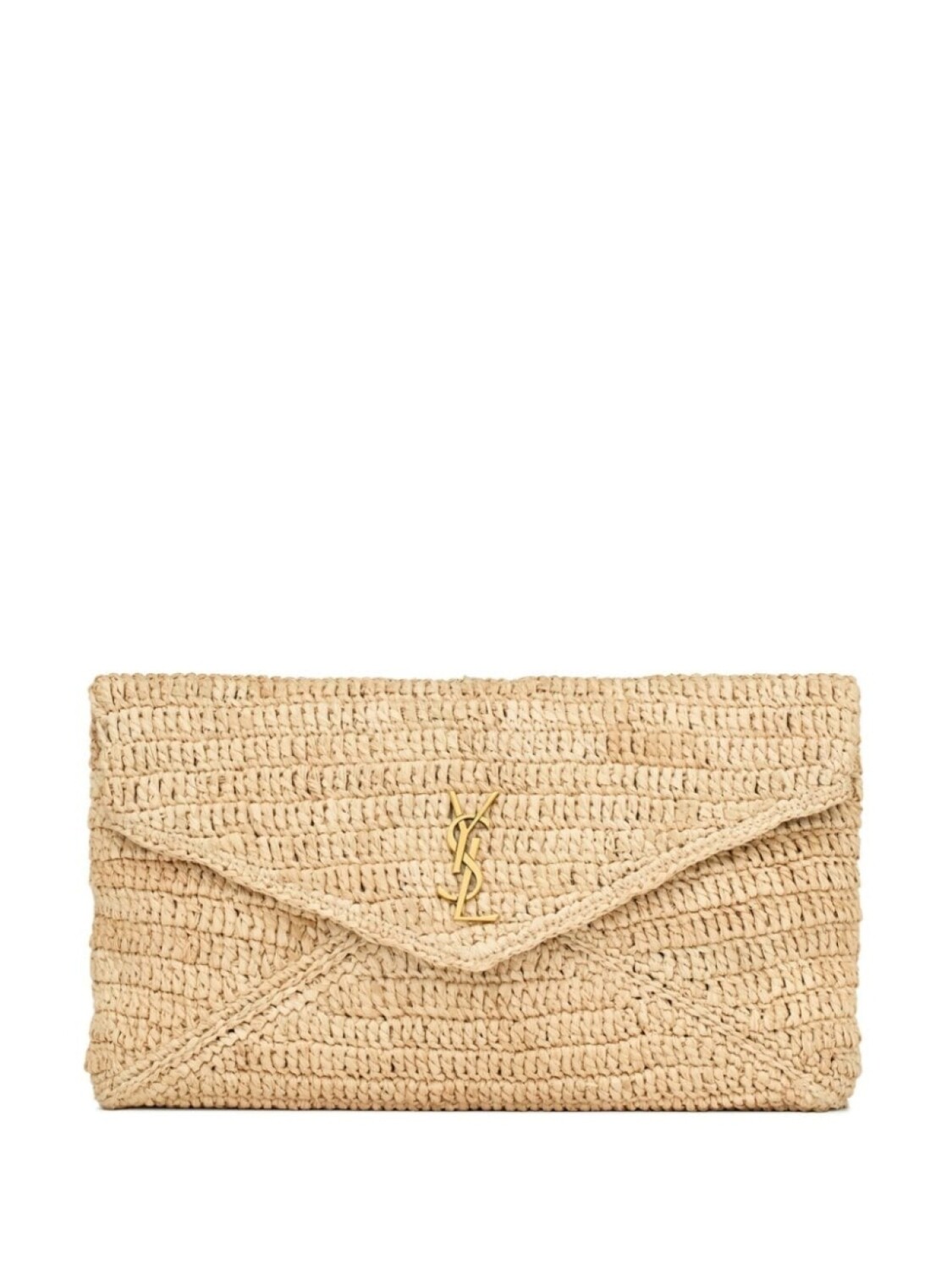 

Saint Laurent большой клатч-конверт Cassandre, белый