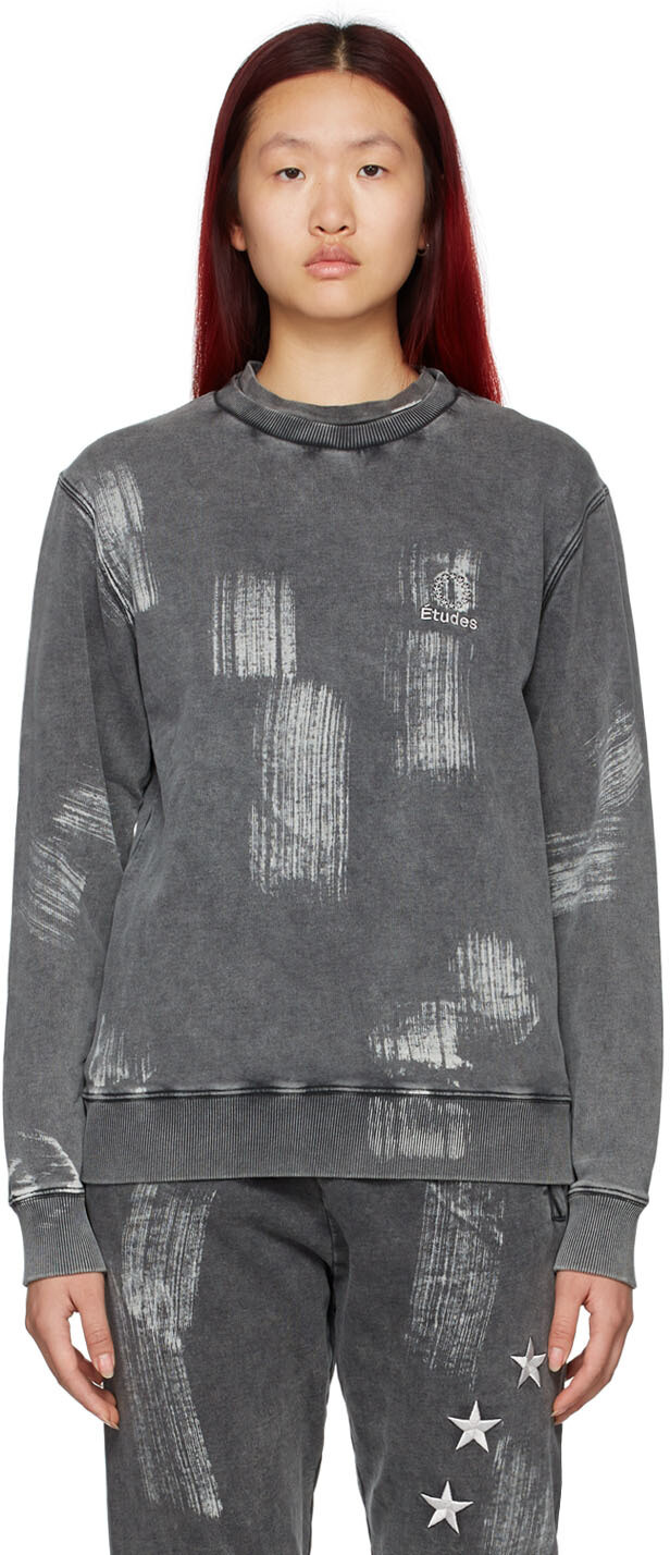 

SSENSE Эксклюзивная серая хлопковая толстовка Études, Серый