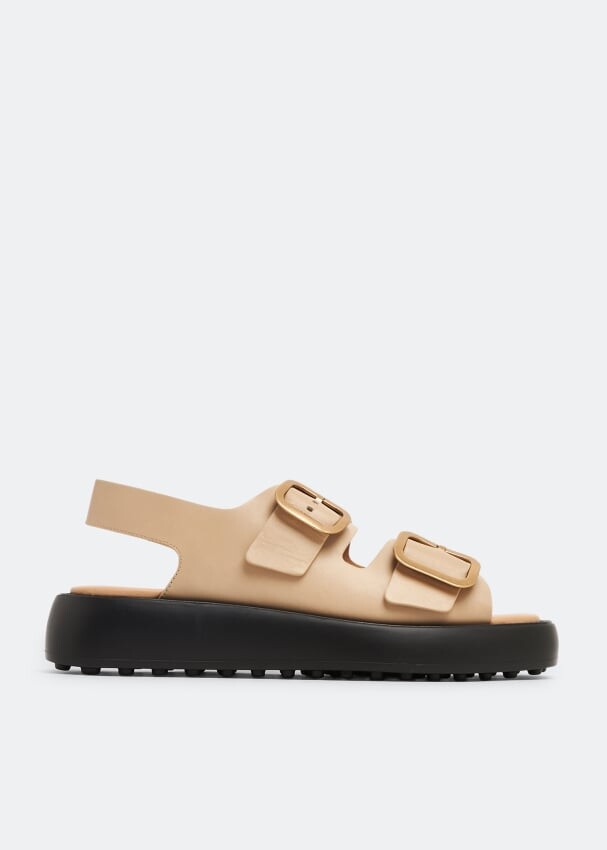 

Сандалии TOD'S Leather sandals, бежевый