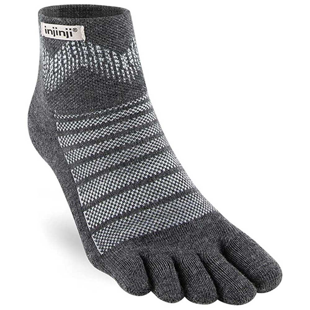 

Носки Injinji Outdoor Midweight Mini-Crew Wool, серый