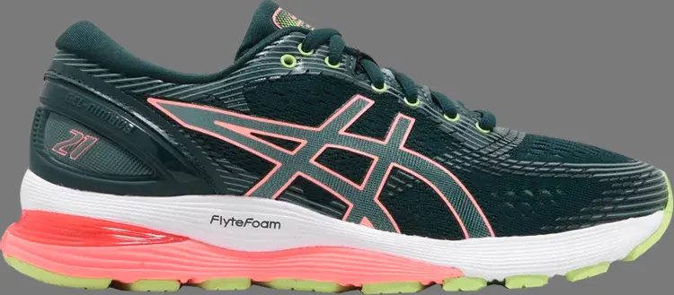 

Кроссовки wmns gel nimbus 21 'saxon green' Asics, зеленый