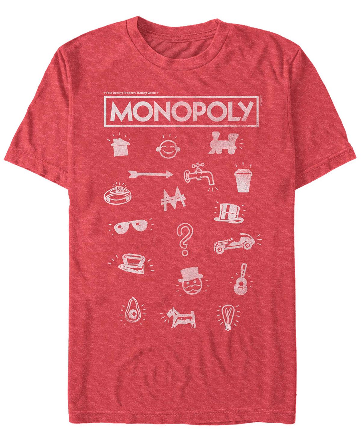 Мужская футболка с коротким рукавом monopoly icon stack Fifth Sun, мульти