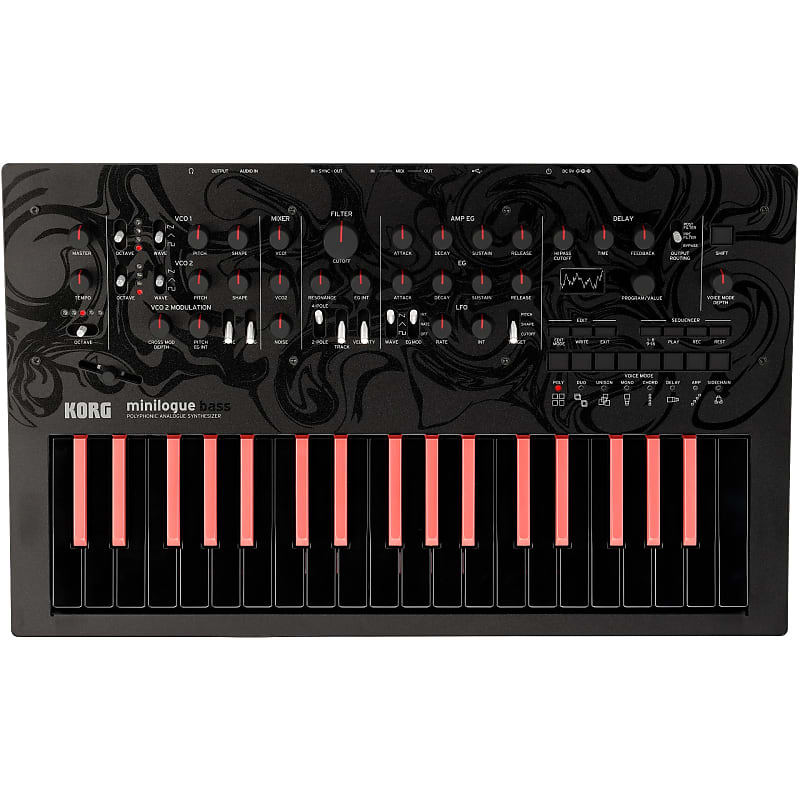Полифонический аналоговый синтезатор Korg Minilogue Bass Limited Edition MINILOGUEBA аналоговый синтезатор korg minilogue xd