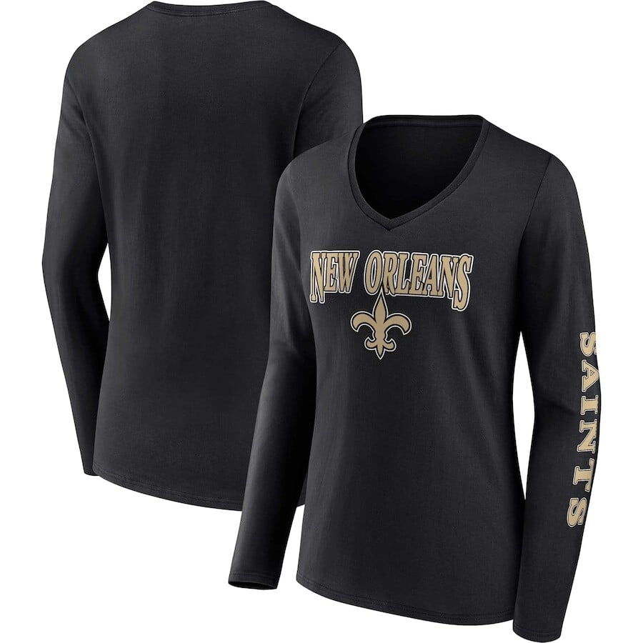 

Футболка с длинным рукавом Fanatics Branded New Orleans Saints, черный