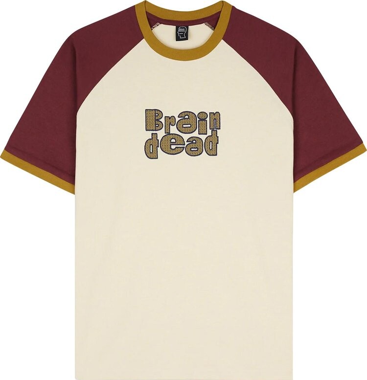 

Футболка Brain Dead Field Raglan Tee 'Cream', кремовый, Бежевый