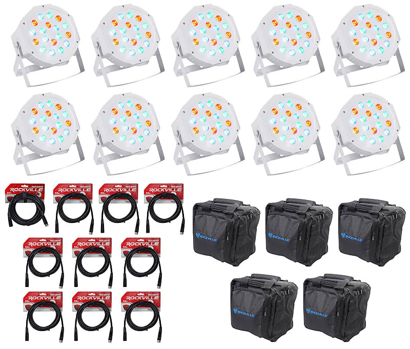 

Аккумулятор Rockville RockPAR50 WHT LED RGB Par Can DJ