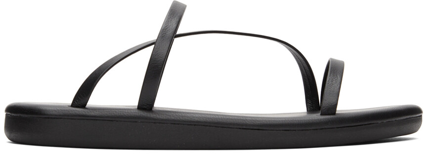 

Черные сандалии на плоской подошве Parthena Ancient Greek Sandals