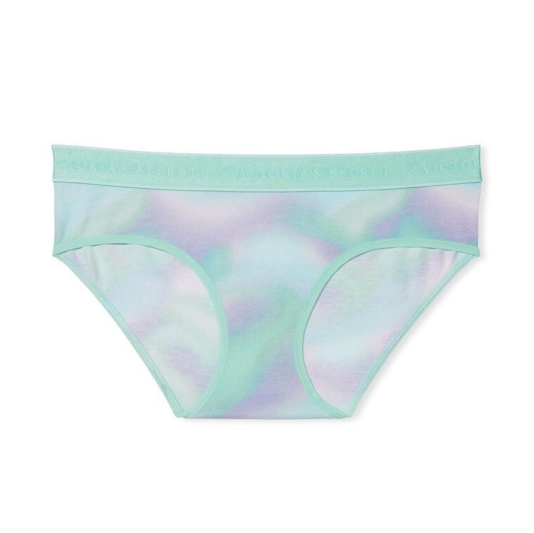 

Трусы Victoria's Secret Logo Cotton Hiphugger, бирюзовый
