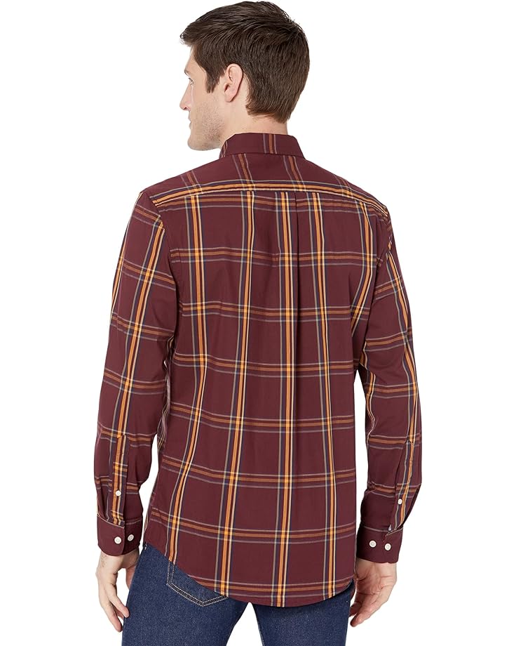Рубашка U.S. POLO ASSN. Long Sleeve Classic Fit Windowpane Woven Shirt, цвет Mulled Wine