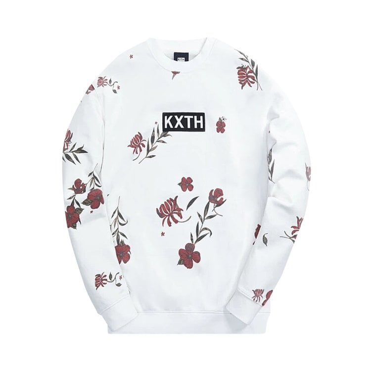 Толстовка Kith Summer Floral Crewneck 'White', белый - фото