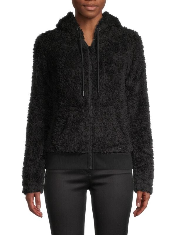

Куртка Marc New York с капюшоном из искусственного меха, cream, Черный