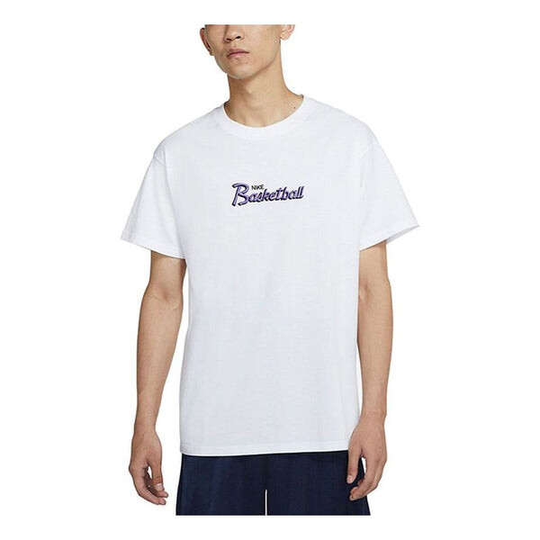 

Футболка Nike Basketball Alphabet Embroidered Sports Round Neck Short Sleeve White, Белый