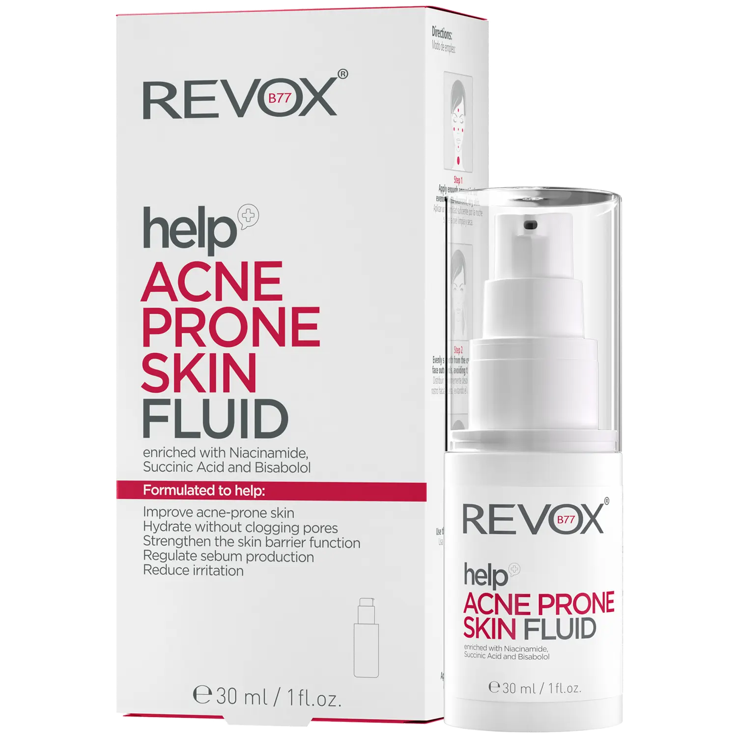 

Revox Help Acne Prone Skin флюид для кожи с акне, 30 мл