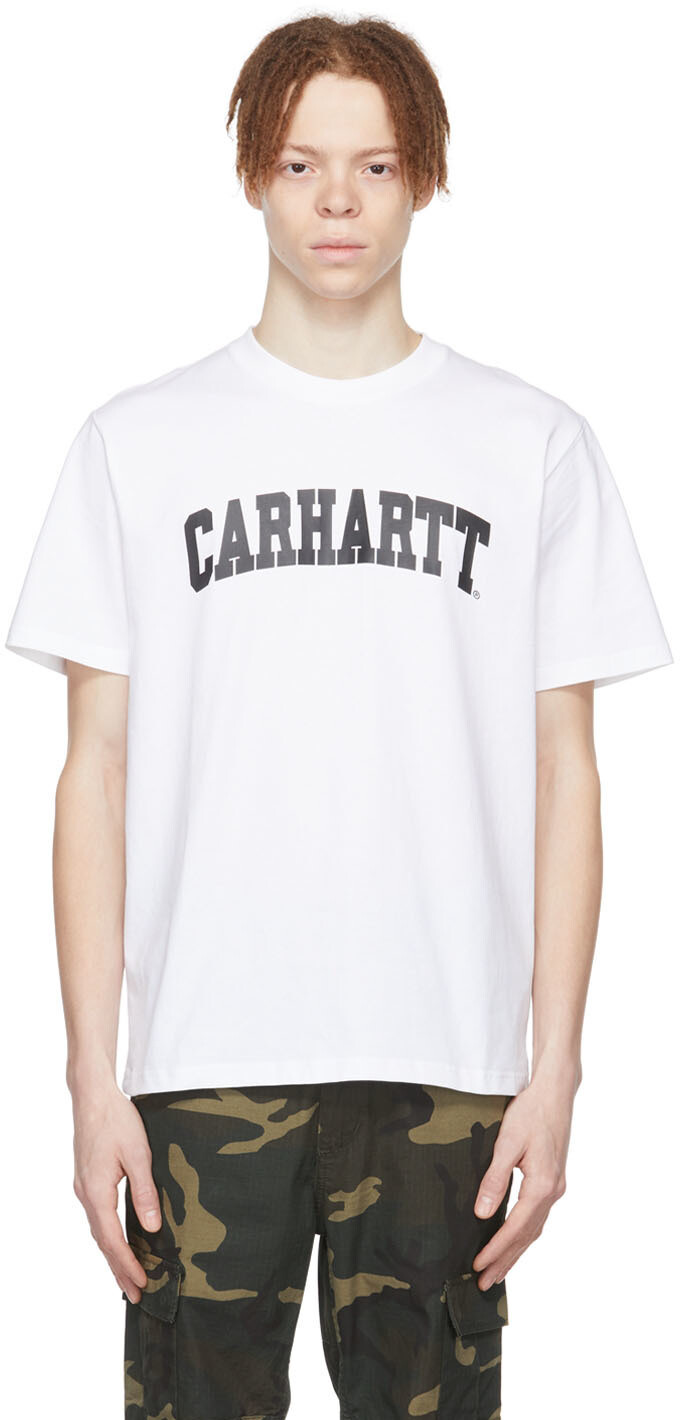 

Белая хлопковая футболка Carhartt Work In Progress