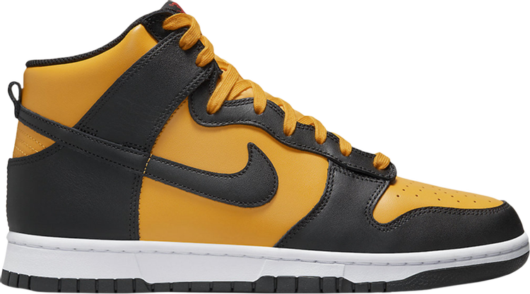 Кроссовки Nike Dunk High Retro 'Bruce Lee', желтый - фото