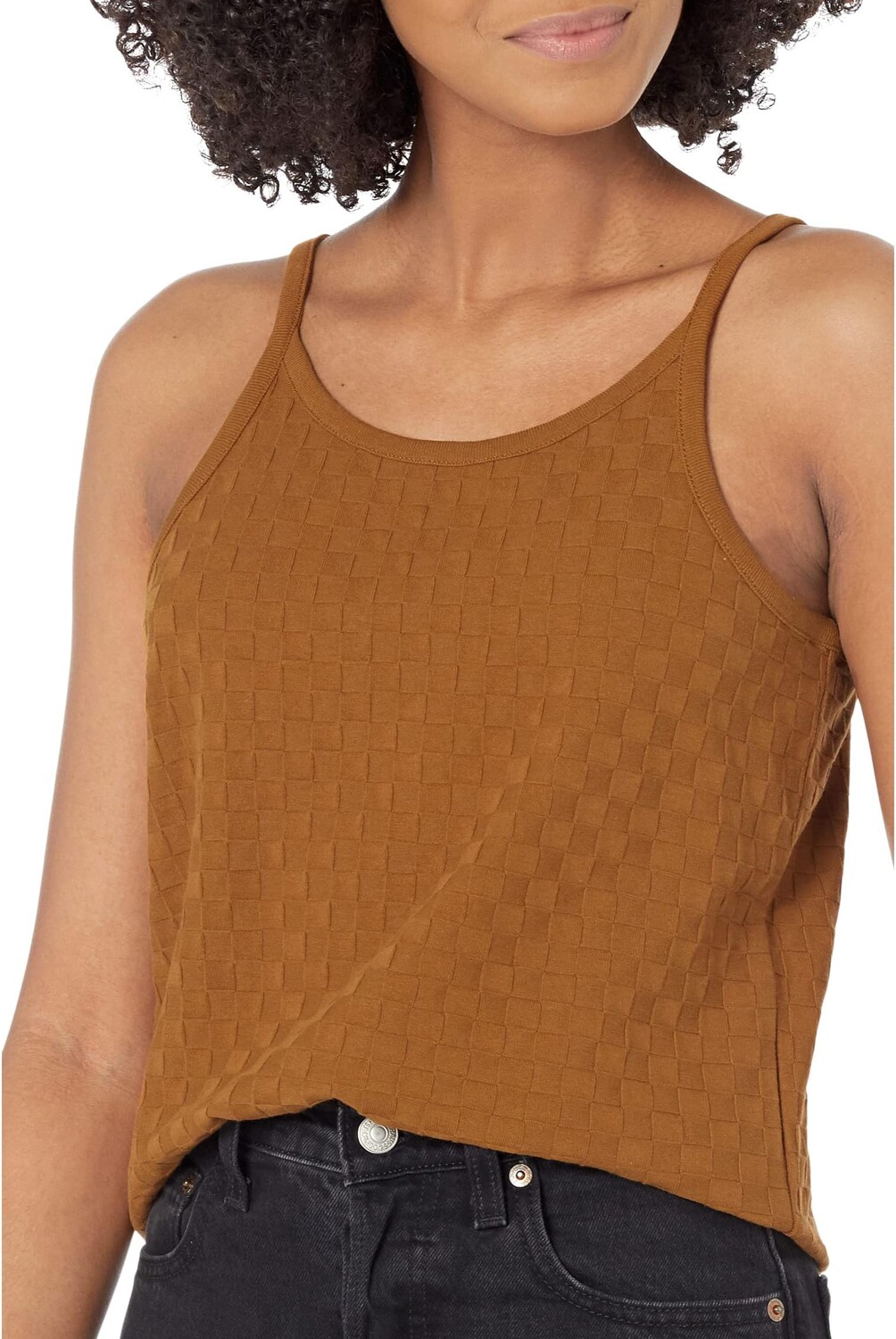 

Топ Chess Check Tank Madewell, цвет Sepia