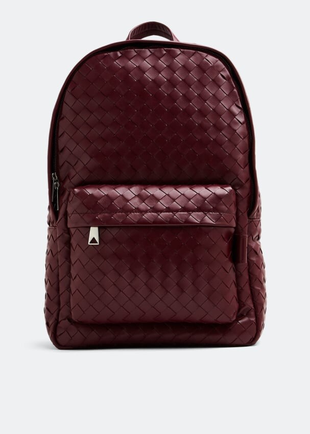 

Рюкзак BOTTEGA VENETA Medium Classic Intrecciato backpack, бордовый