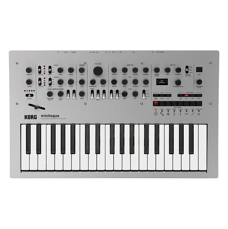 

Korg MINILOGUE 4-голосный полифонический аналоговый синтезатор с пресетами MINILOGUE 4-Voice Polyphonic Analog Synth With Presets