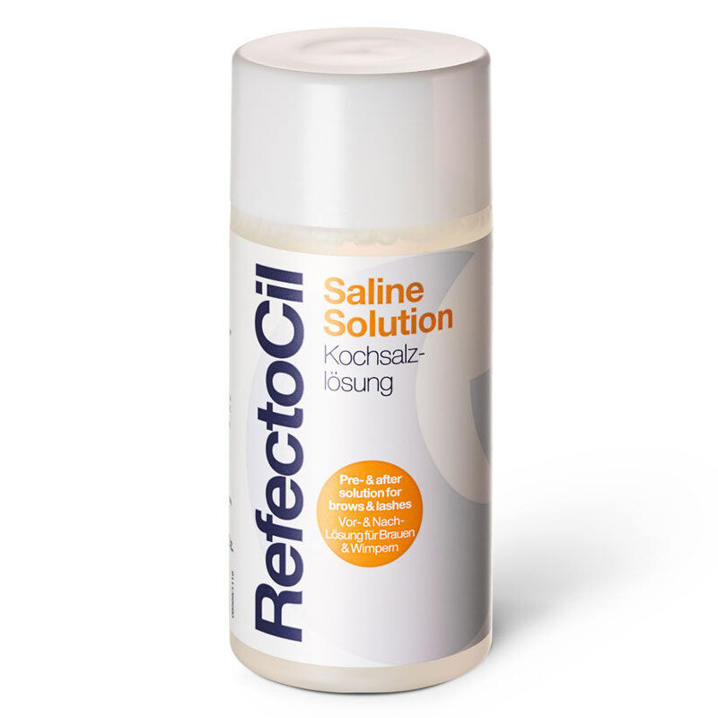 

RefectoCil Saline Solution очищающая жидкость для ресниц и век перед хной или химической завивкой, 150 мл