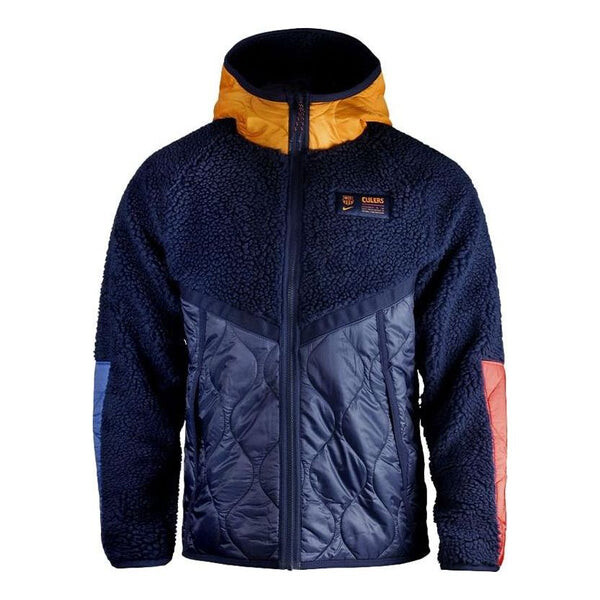 

Куртка Nike FC Barcelona color block hooded 'Blue Void', Синий