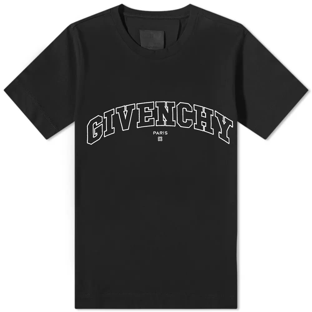 

Футболка Givenchy College Embroidered Logo Tee, Серый