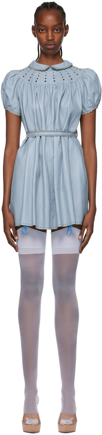 

Синее мини-платье Lotta Volkova Edition 'The Babydoll' Jean Paul Gaultier