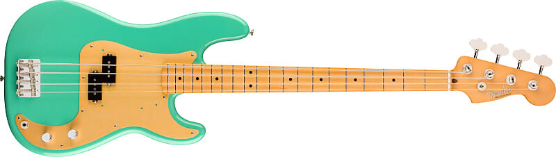 

Fender Vintera '50s Precision Bass, кленовый гриф, цвет морской пены зеленый