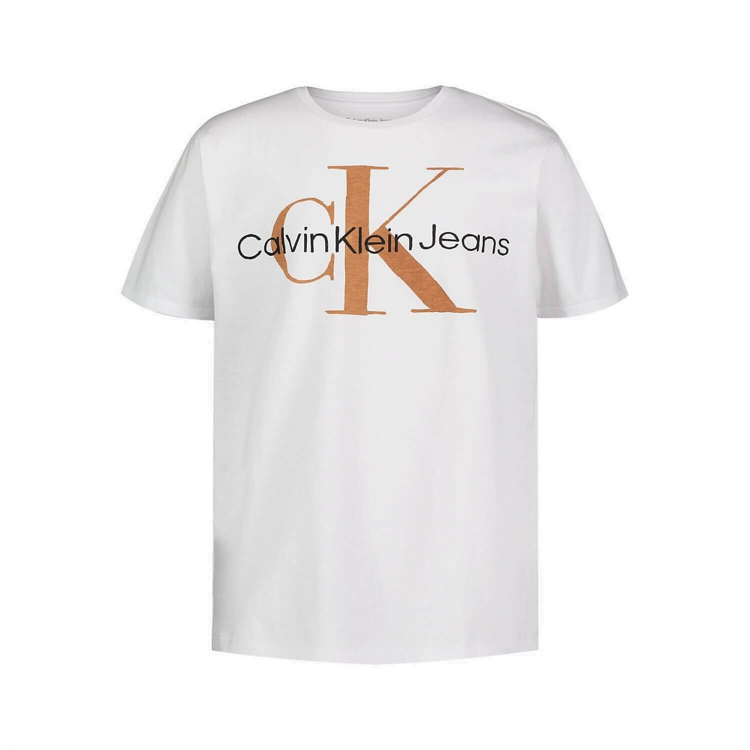 

Футболка с круглым вырезом для мальчиков Calvin Klein Handdrawn Monogram Logo, белый