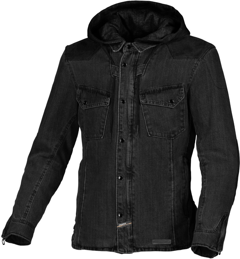 куртка macna inland quilted мотоциклетная текстильная темно синий Куртка Macna Inland мотоциклетная текстильная, черный