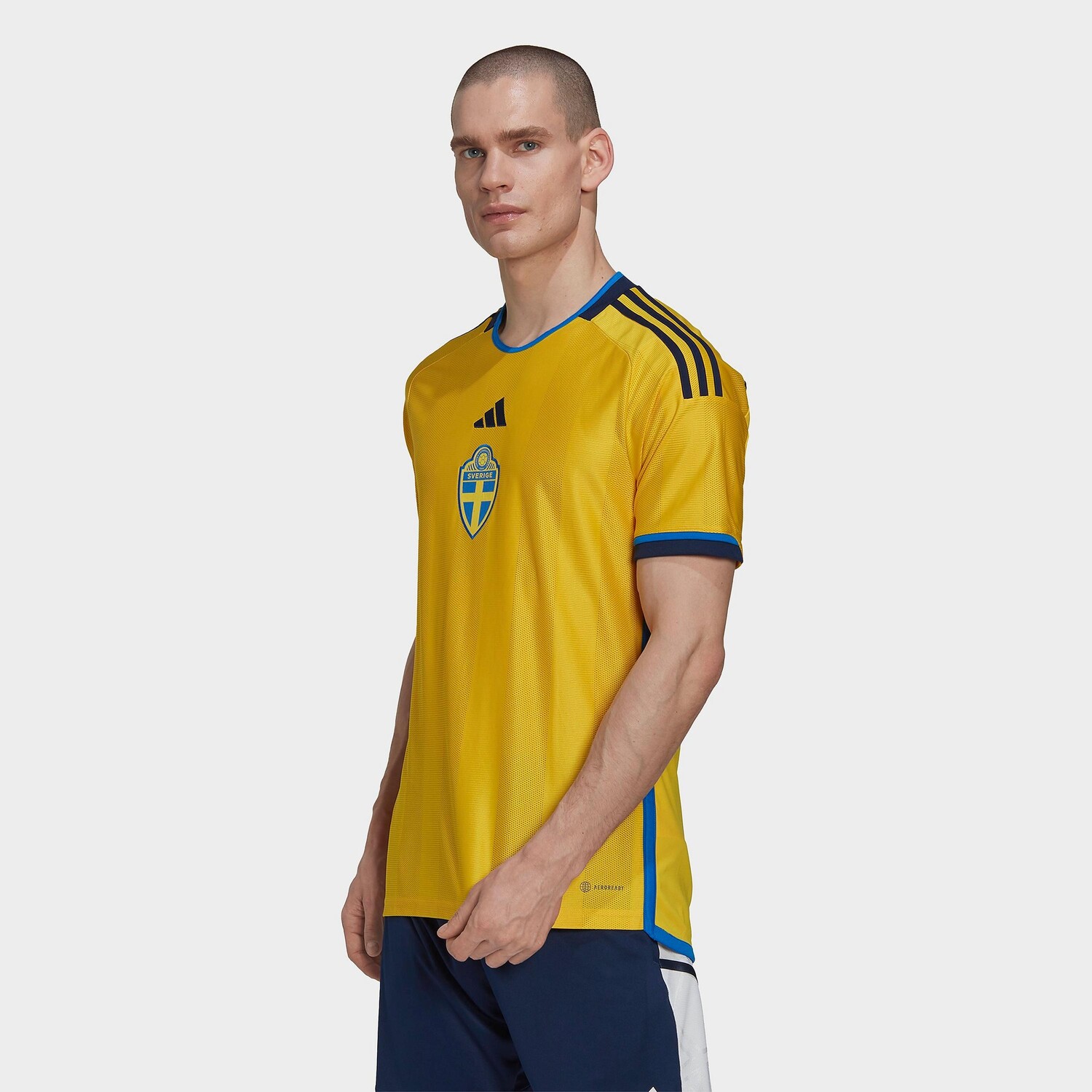 

Мужская футбольная майка Adidas Sweden 22 Home Soccer, желтый