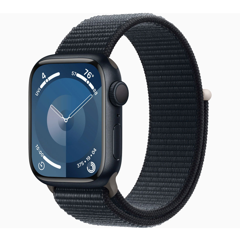 Умные часы Apple Watch Series 9 (GPS), 41мм, Midnight Aluminum Case/Midnight Sport Loop - Onesize умные часы apple watch nike series 7 gps 41 мм midnight anthracite black