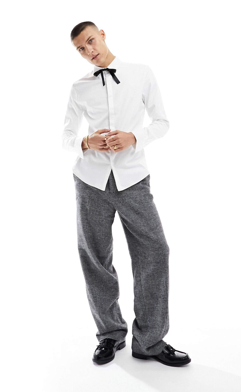 

Рубашка Asos Design Extreme Oversized Dad, белый
