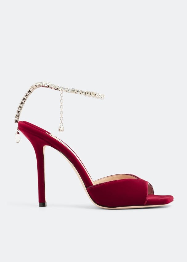 

Сандалии JIMMY CHOO Saeda 100 sandals, красный