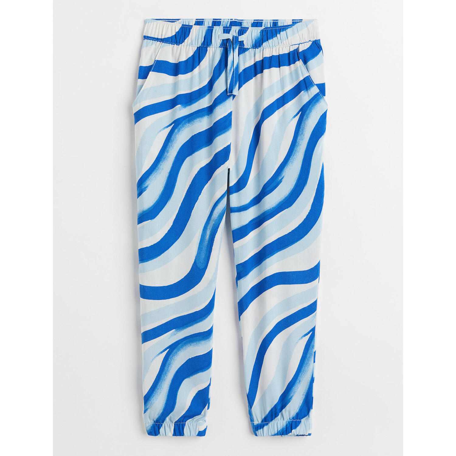 

Тканые джоггеры H&M Patterned, ярко-синий