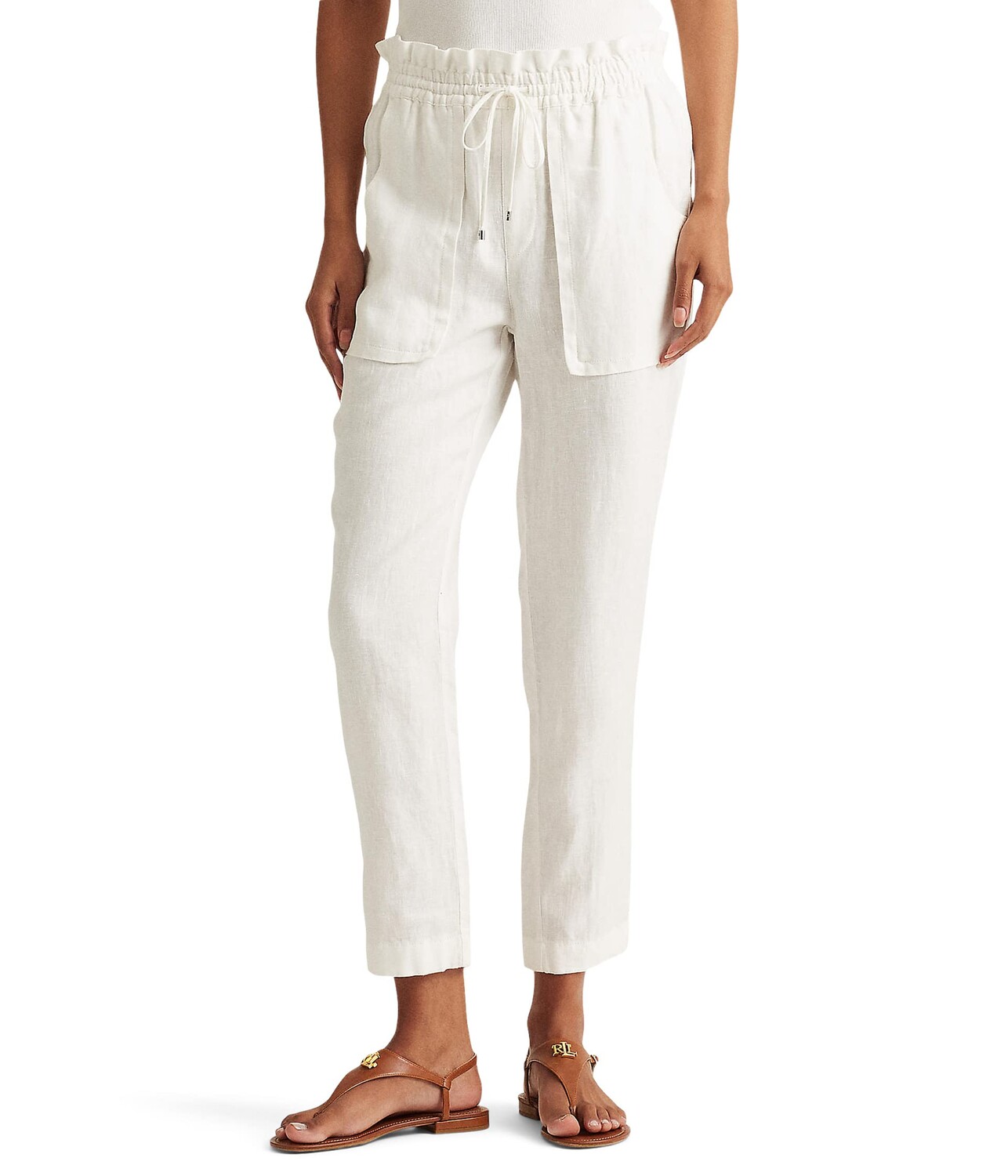 

Брюки LAUREN Ralph Lauren, Linen Ankle Pants