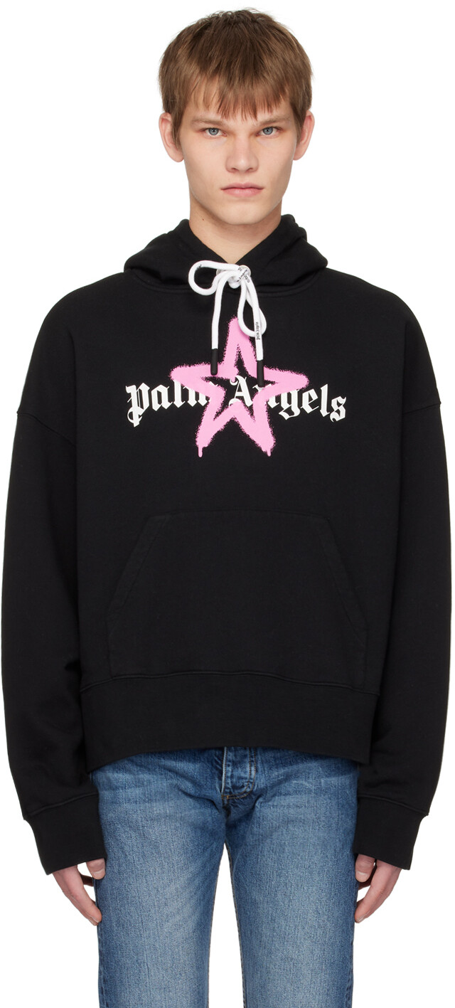 

Черный худи с принтом Palm Angels