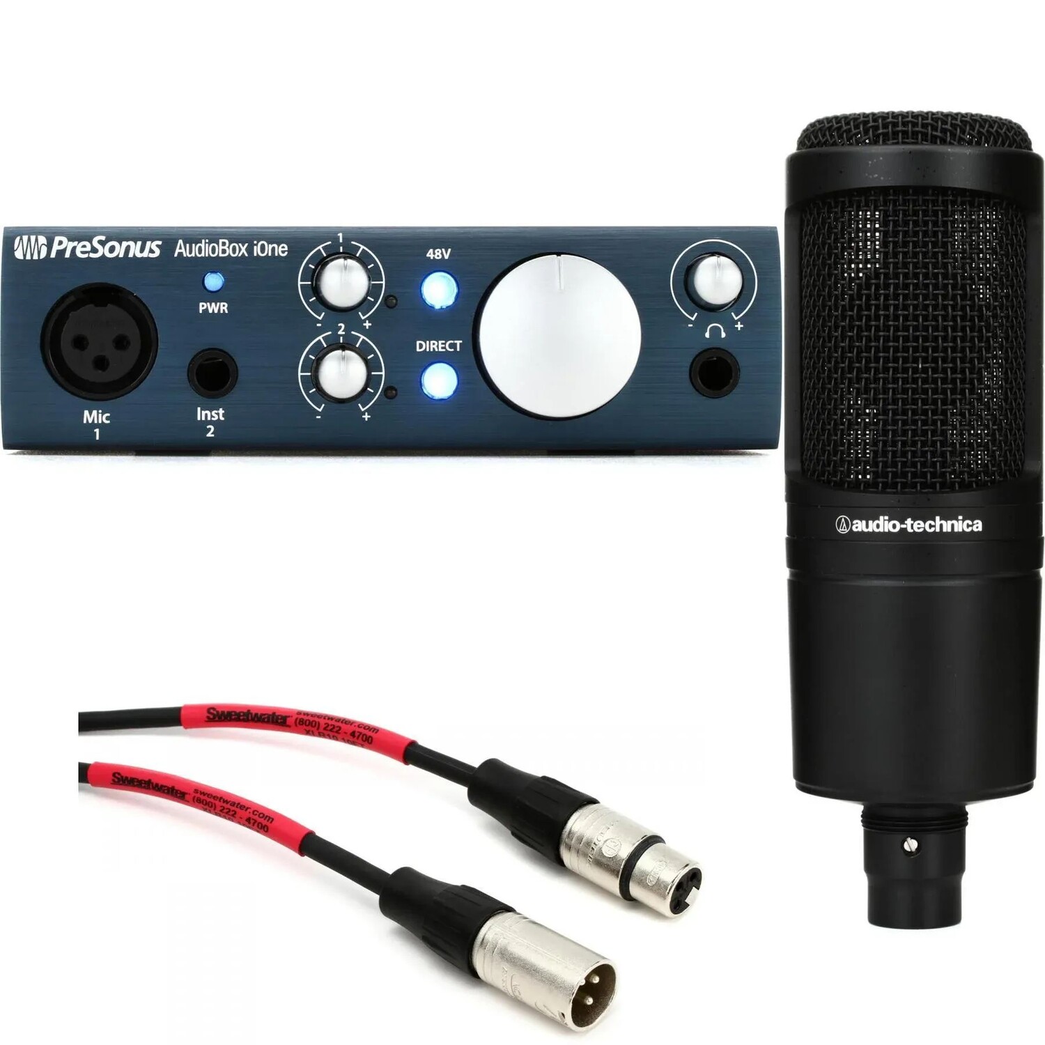 

Audio-Technica AudioBox iOne и комплект записи Audio-Technica AT2020
