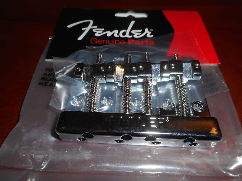

Бридж Fender Badass Style Hi-Mass Bass, цинковые седла CHROME 099-4407-000