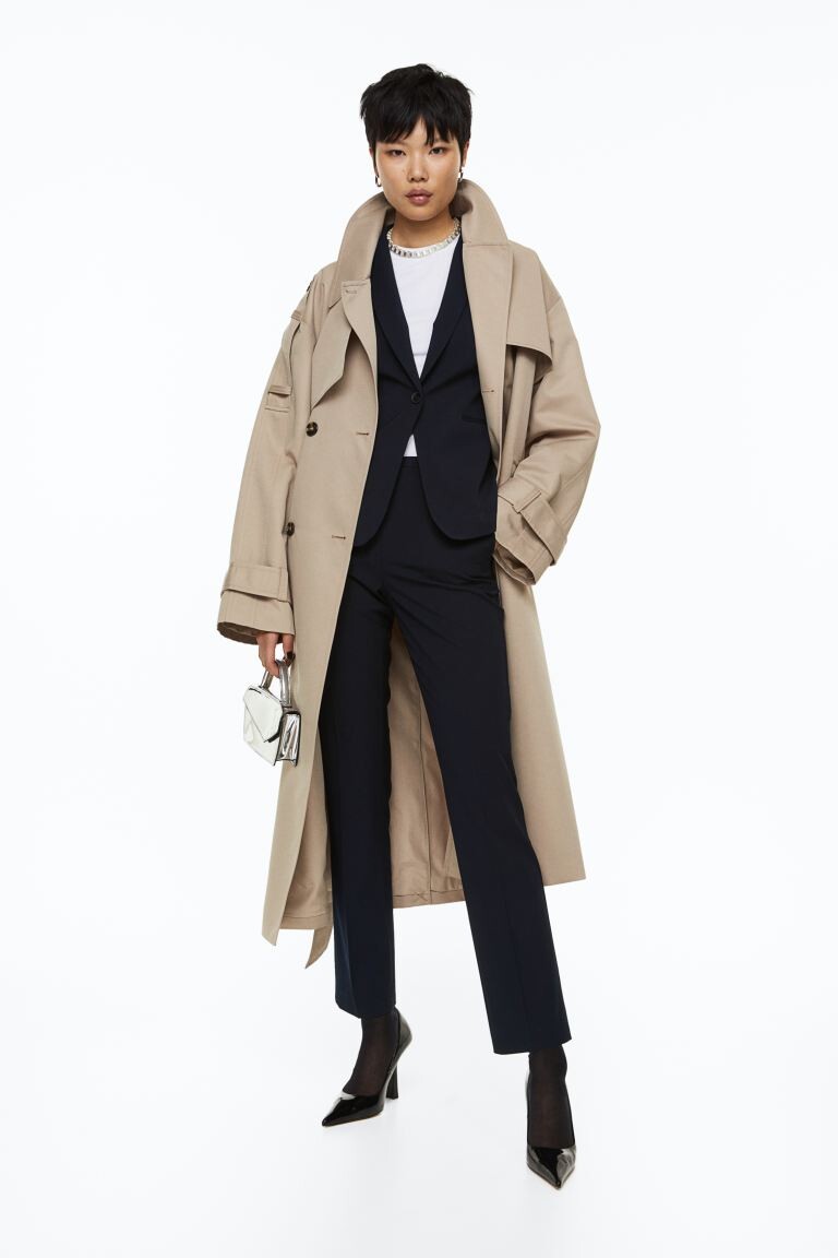 

Брюки-сигареты H&M, военно-морской, Черный