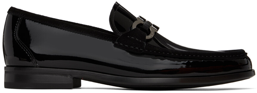 

Черные лоферы Gancini Ferragamo