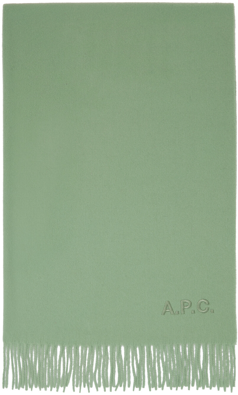

Зеленый шарф Alix Brodée A.P.C.