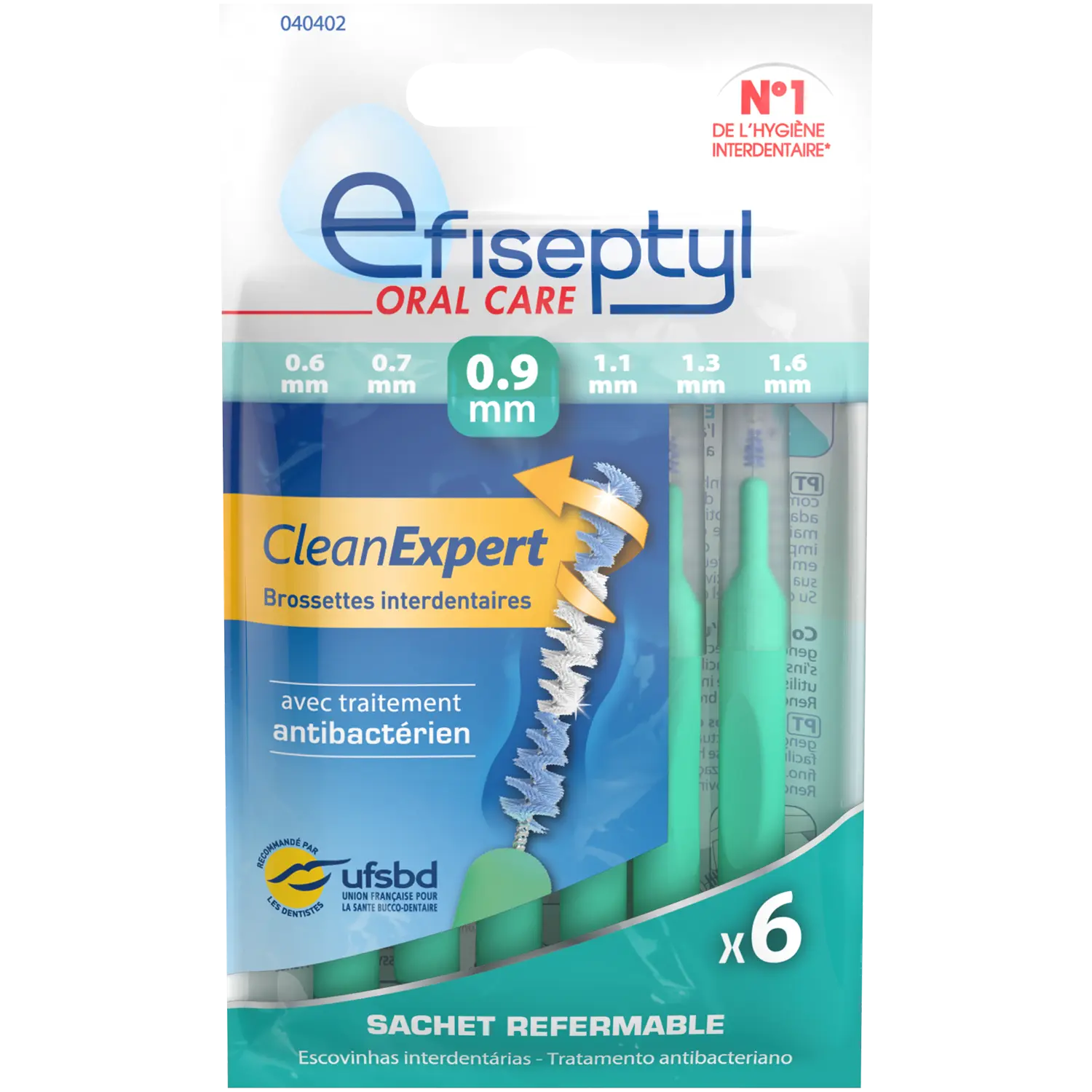 

Efiseptyl Конические межзубные ершики, 6 шт./1 уп.