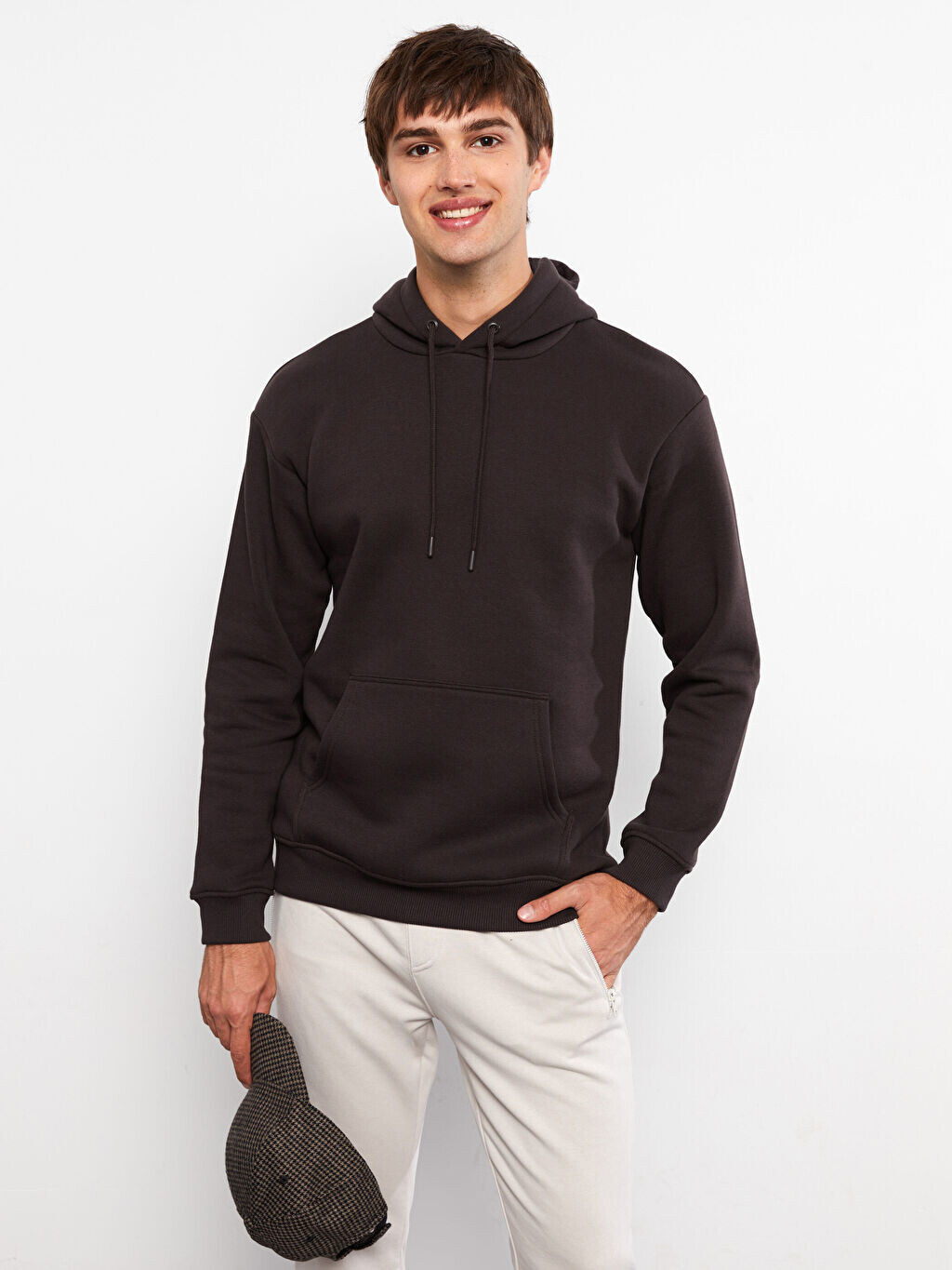 

Мужская толстовка с капюшоном и длинным рукавом LCW Casual, Черный